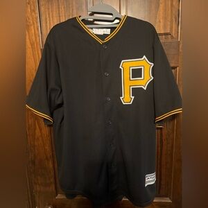 Pittsburgh Pirates Josh Bell #55 Jersey Majestic Cool Base Black MLB Men’s Large